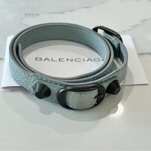 Balenciaga Arena Triple Tour Leather Wrist Wrap